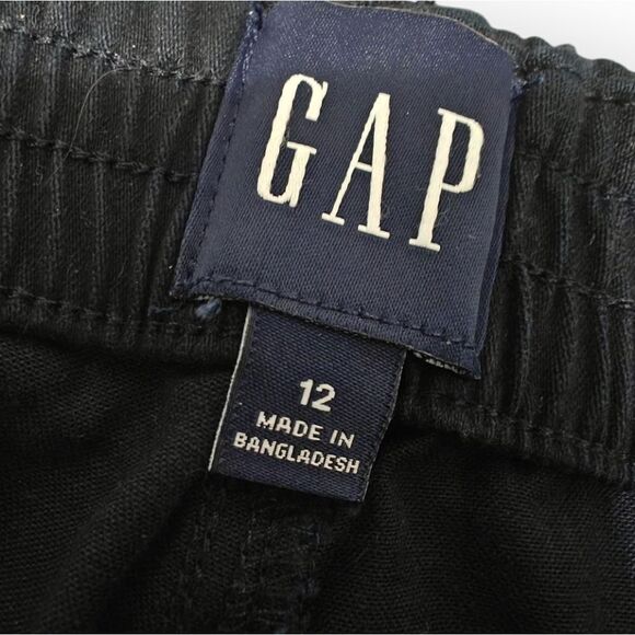 NWT GAP Classic Twill Black Ankle Cropped Pants Size 12 - Picture 9 of 11